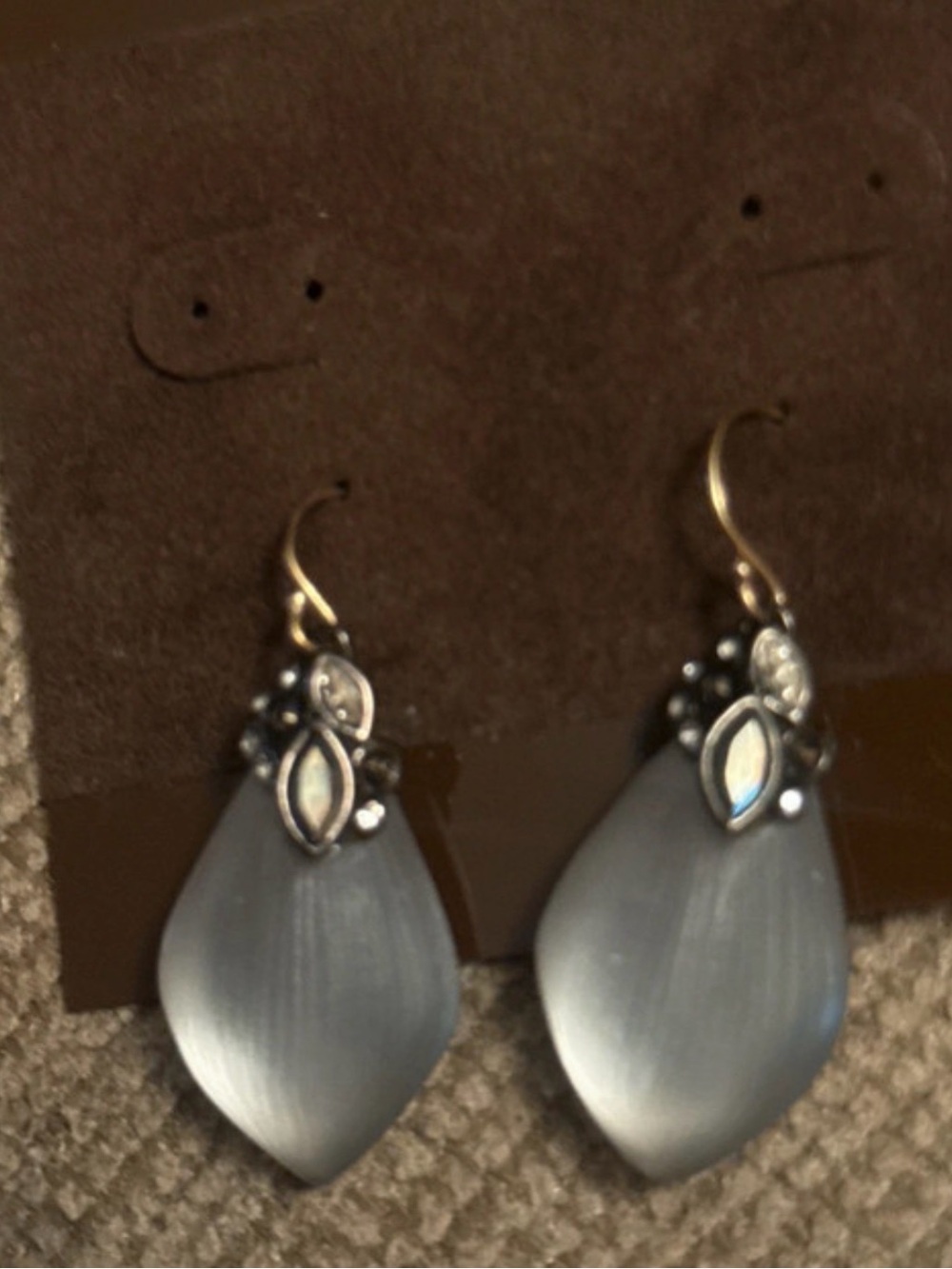 Alexis Bittar Crystal & Lucite Drop Earrings
